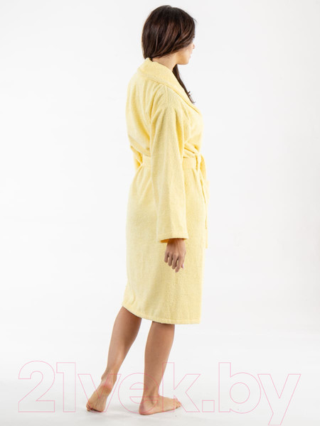 Изображение товара Халат Minteks Махровый ТВ04-7 (р.46, желтый)
