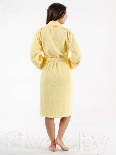 Изображение товара Халат Minteks Махровый ТВ04-7 (р.46, желтый)