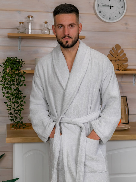 Изображение товара Халат Minteks Махровый ТВ04-8 (р.52, сиреневый)