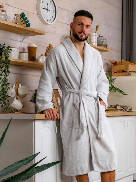 Изображение товара Халат Minteks Махровый ТВ04-8 (р.52, сиреневый)