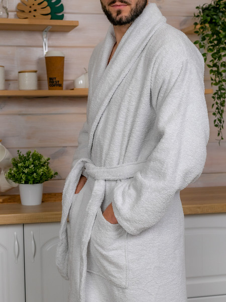 Изображение товара Халат Minteks Махровый ТВ04-8 (р.52, сиреневый)