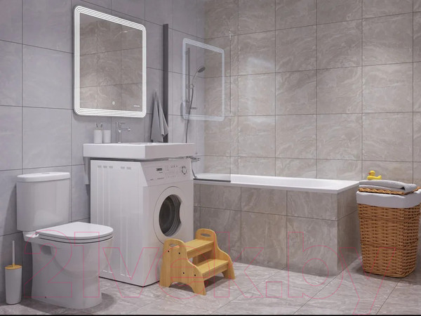 Изображение товара Умывальник Sanita Space 55 WB.WM/Space/55-C/WHT.G/S1