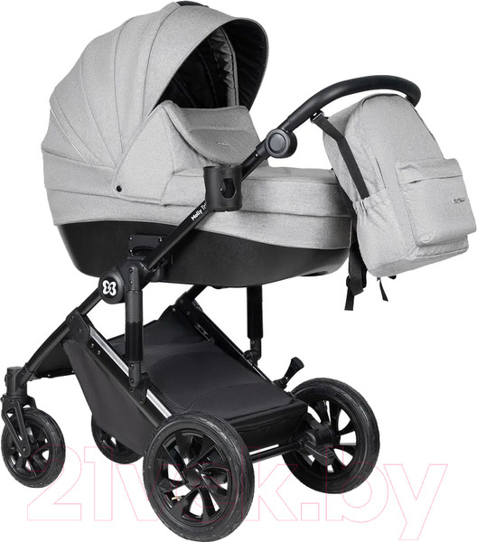 Изображение товара Детская универсальная коляска Farfello Molly Trio 3 в 1 (Light Grey)