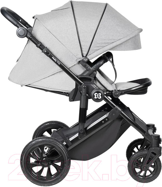 Изображение товара Детская универсальная коляска Farfello Molly Trio 3 в 1 (Light Grey)