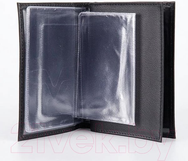 Изображение товара Обложка для автодокументов Poshete 604-001LG-BLK (черный)