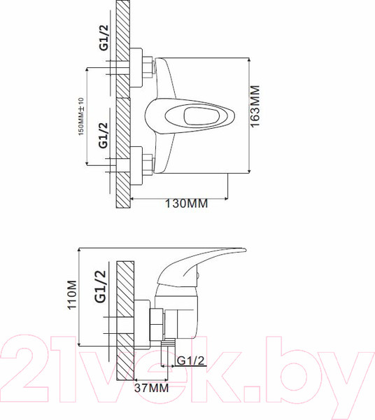 Изображение товара Смеситель Ekko EM2003