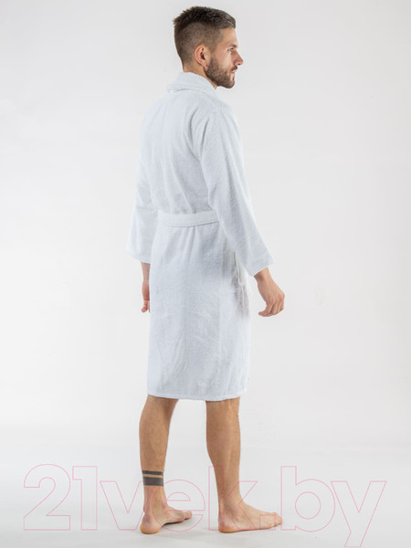 Изображение товара Халат Minteks Махровый ТВ03-1 (р.52, белый)