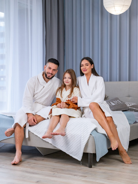 Изображение товара Халат Minteks Махровый ТВ03-1 (р.52, белый)