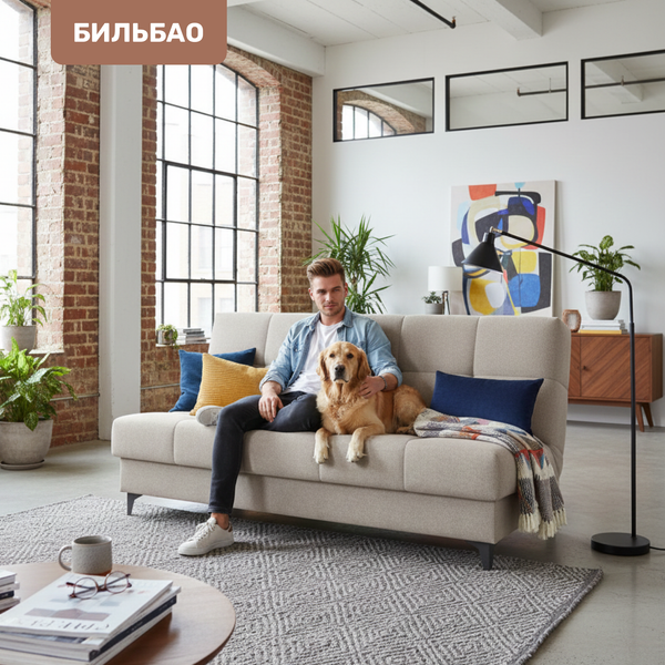 Изображение товара Диван Rivalli Бильбао (Lounge 02 светло-бежевый)