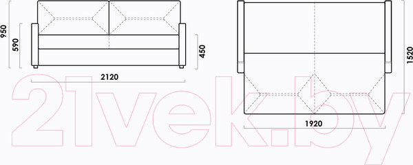 Изображение товара Диван Rivalli Портофино (Porto Forest)
