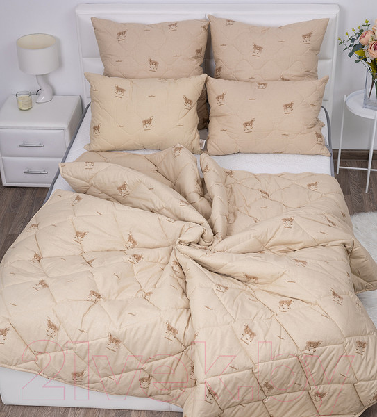 Изображение товара Одеяло Milanika Овечья шерсть Премиум лайт Экстра 1.5сп