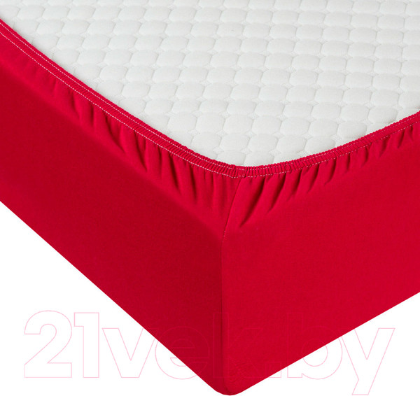 Изображение товара Простыня Milanika Бордовая 180x200x20 (трикотаж)