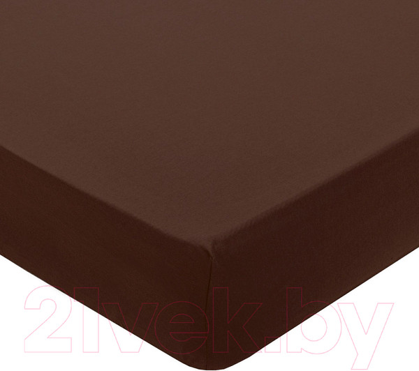 Изображение товара Простыня Milanika Шоколад на резинке 140x200x20 (поплин г/к)