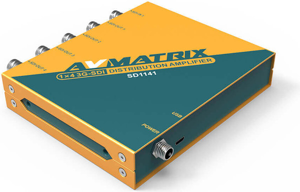Изображение товара Переключатель портов Avmatrix SD1141 3G-SDI 1x4 / 29719