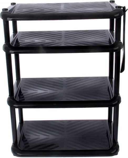 Изображение товара Полка для обуви Полимербыт Комфорт / 4340500 (черный)