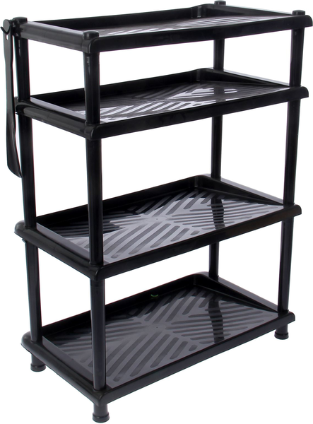 Изображение товара Полка для обуви Полимербыт Комфорт / 4340500 (черный)