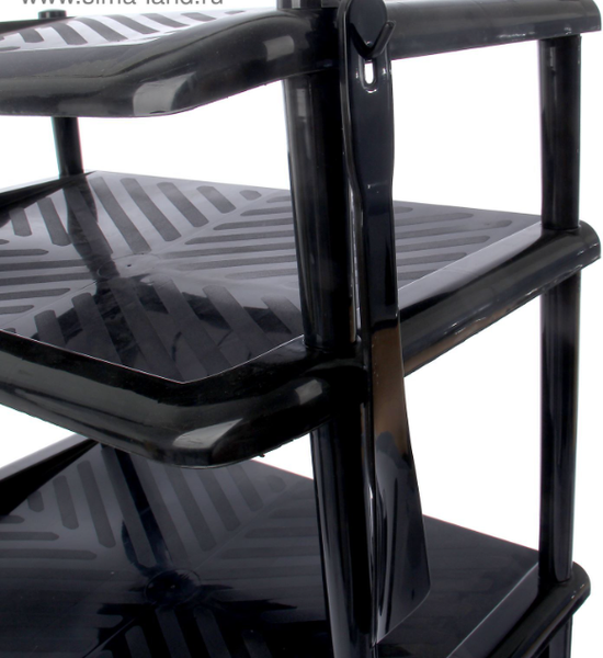 Изображение товара Полка для обуви Полимербыт Комфорт / 4340500 (черный)