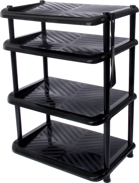 Изображение товара Полка для обуви Полимербыт Комфорт / 4340500 (черный)