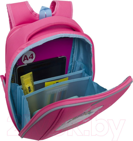 Изображение товара Школьный рюкзак Grizzly RAf-492-3 (розовый)