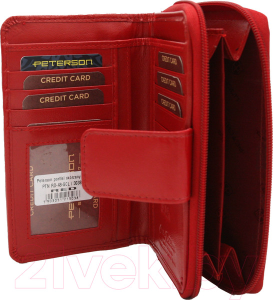 Изображение товара Портмоне Peterson 4U Cavaldi / PTN RD-48-GCL (красный)
