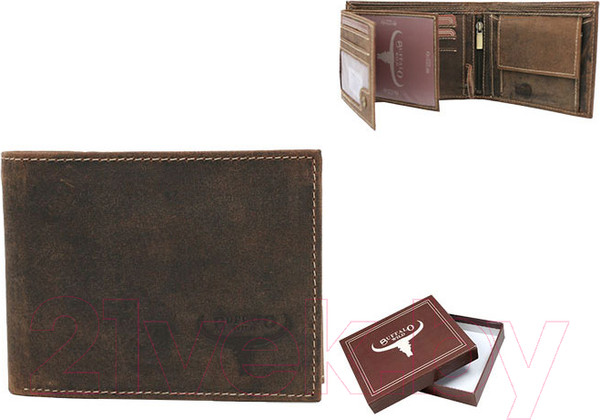 Изображение товара Портмоне Cedar Buffalo Wild / RM-02-BAW (коричневый)