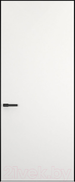 Изображение товара Дверь межкомнатная скрытая FiloMuro Elen Invisible 80x200 зпп Eclipse 3.0 зпз 196 Revers R (ALU черная)