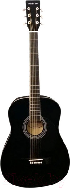 Изображение товара Акустическая гитара Veston F-38 BK dPACK 1 + комплект аксессуаров