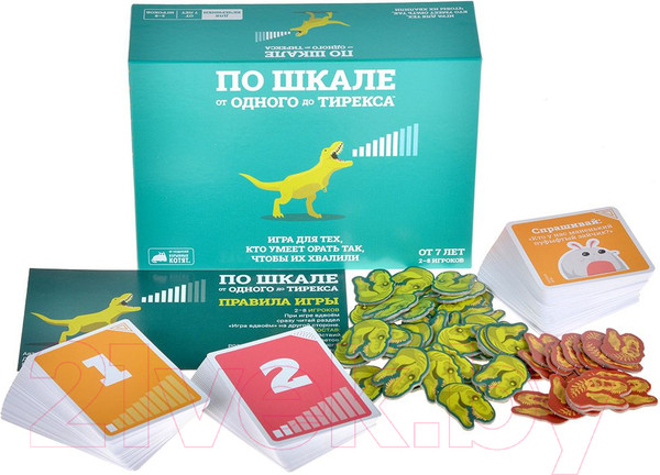 Изображение товара Настольная игра Мир Хобби По шкале от одного до тирекса / 915597