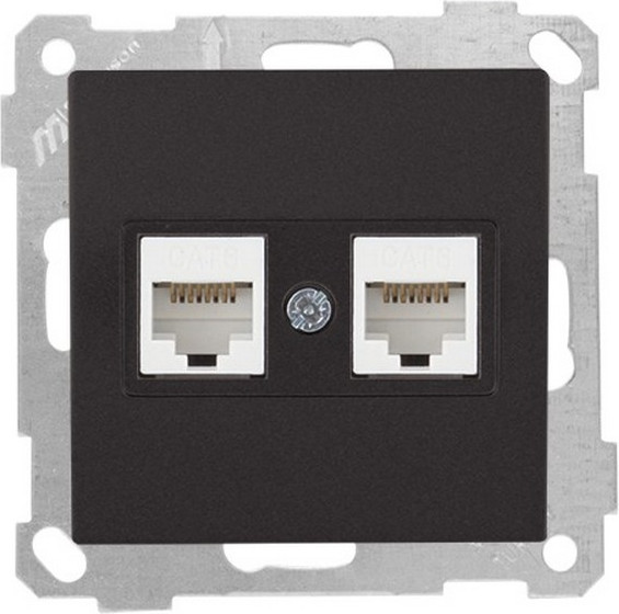 Изображение товара Розетка Mutlusan 2100-141-0184 (черный матовый)