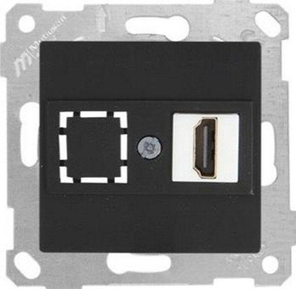 Изображение товара Розетка Mutlusan Rita 2200-457-0184 (черный матовый)