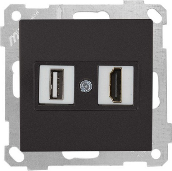 Изображение товара Розетка Mutlusan 2100-459-0184 (черный матовый)
