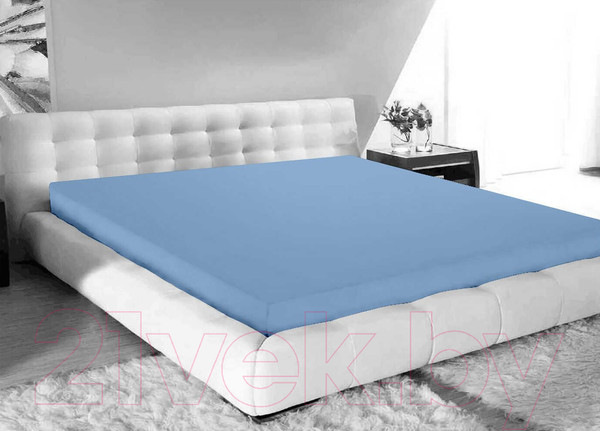 Изображение товара Простыня Бояртекс Сатин 90x200x35 (светлая лаванда)