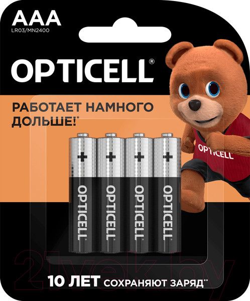 Изображение товара Комплект батареек Opticell AAA (4шт)