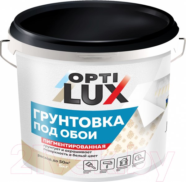 Изображение товара Грунтовка Оптилюкс Под обои (2.5кг)
