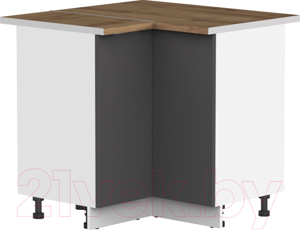 Изображение товара Шкаф под мойку Интермебель Микс Топ ШСРУМ 850-29-900 (графит серый/дуб вотан)