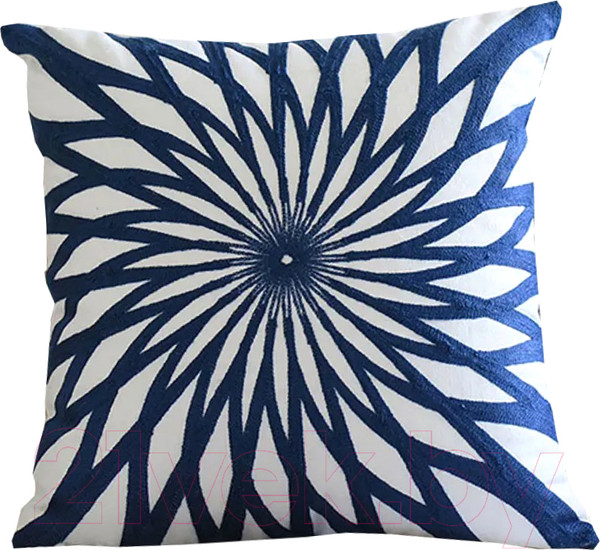 Изображение товара Чехол на подушку Swed house Mildrun 34.35.3058 (50x50, синий/белый)