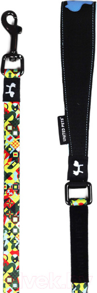 Изображение товара Поводок United Pets Complete Me 140см, 1.6см (разноцветный рисунок)