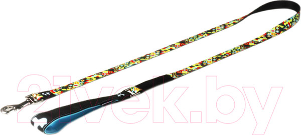 Изображение товара Поводок United Pets Complete Me 140см, 1.6см (разноцветный рисунок)