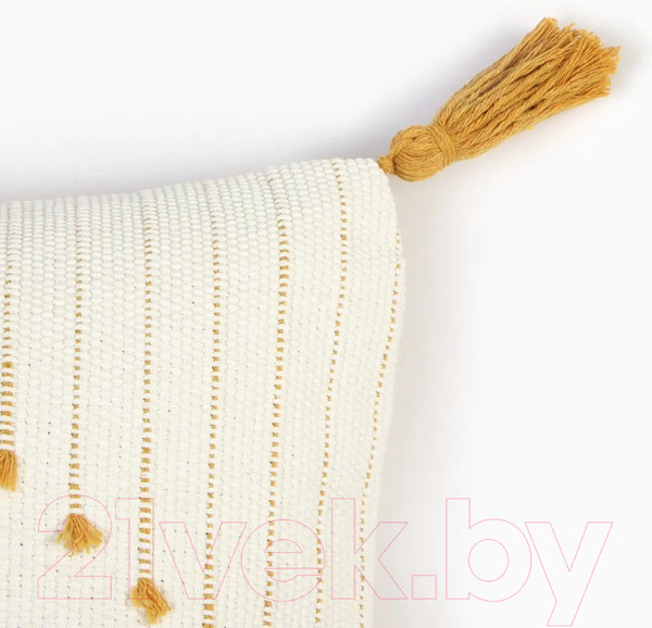 Изображение товара Чехол на подушку Swed house Freesia 34.35.7073 (50x50, белый/желтый)