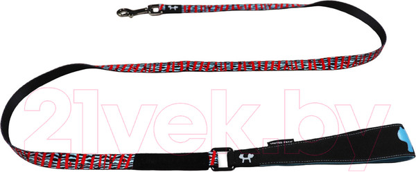 Изображение товара Поводок United Pets Complete Me 140см, 1.6см (красная зебра)