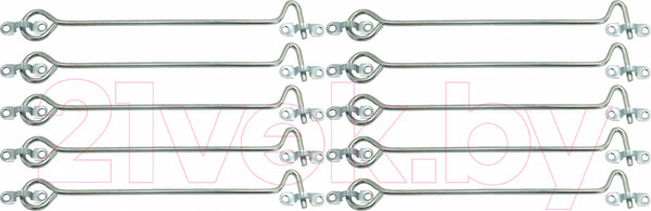 Изображение товара Крючок дверной Металлист Ветровой КР-250 (10шт, цинк)