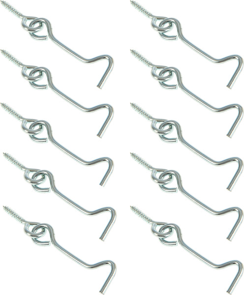 Изображение товара Крючок дверной Металлист Ветровой КР-75/1 (10шт, цинк)