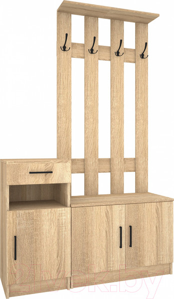 Изображение товара Секция в прихожую МДК СПР1 380x1200x1970 (дуб сонома)