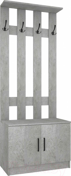 Изображение товара Секция в прихожую МДК СПР 380x800x1970 (цемент светлый)