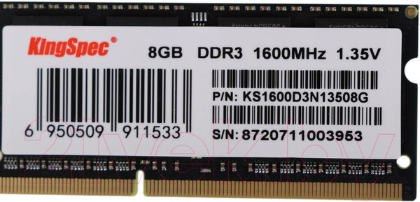 Изображение товара Оперативная память DDR3L KingSpec KS1600D3N13508G
