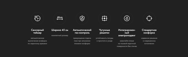 Изображение товара Газовая варочная панель Haier HHX-G53CNSB