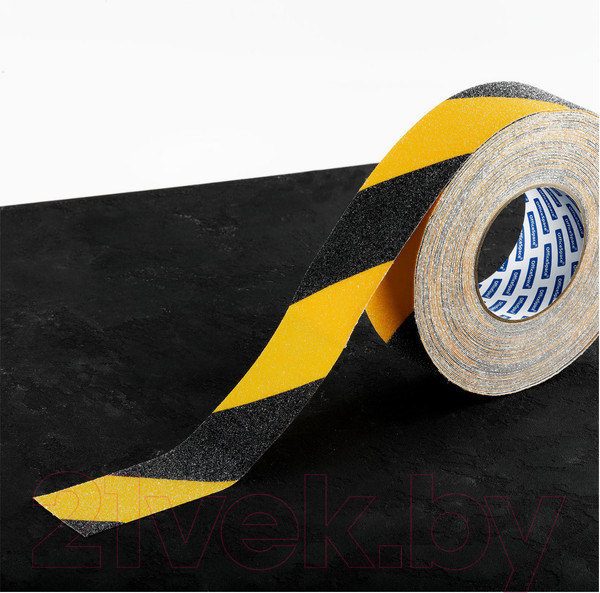 Изображение товара Скотч противоскользящий OfficeSpace Зернистая / SLz_55415 (черный/желтый)