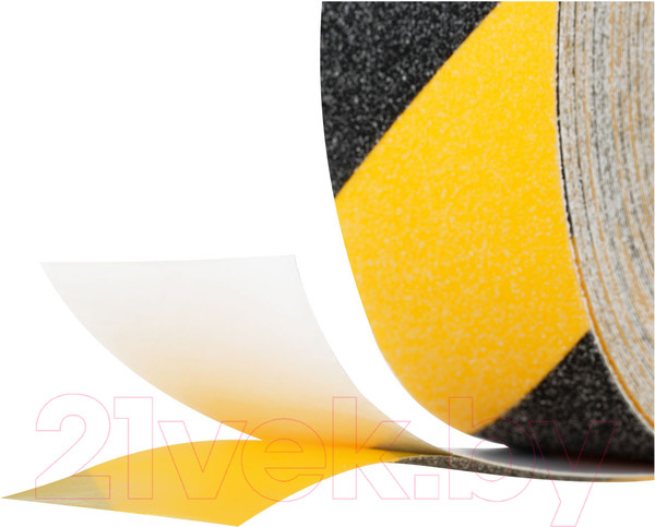 Изображение товара Скотч противоскользящий OfficeSpace Зернистая / SLz_55415 (черный/желтый)