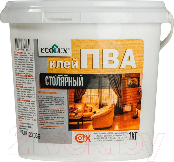 Изображение товара Клей Ecolux Столярный (1кг)