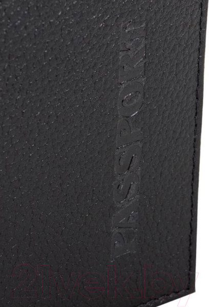 Изображение товара Обложка на паспорт Poshete 604-028MBLK (черный)